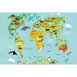 Papier peint panoramique chambre enfant carte du monde | tapisserie panoramique chambre bébé bleu & vert ... Papier peint panoramique chambre enfant carte du monde | tapisserie panoramique chambre bébé bleu & vert ...