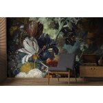 Papier peint panoramique 280 x 300 cm ? fleurs ali�nor multicolores ? papier cellulose / polyester ? ...