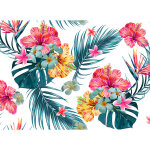 A. s. creations - papier peint panoramique nature lgant pour salon tapisserie panoramique tropicale ...