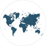 Estahome - papier peint panoramique rond adhésif carte du monde bleu Estahome - papier peint panoramique rond adhésif carte du monde bleu