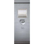 A. s. creations - papier peint panoramique trompe l'oeil gris | tapisserie panoramique avion porte m�tallique ...