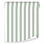 Papier peint vert rayures scandinave sur papier peint molletonn� salon chambre coucher