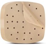 Papier sulfuris pour friteuse  air, 200 feuilles perfores 21, 5 cm, doublure en bambou qualit suprieure ...