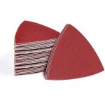 Papier de verre triangulaire multi - usages assortiment de grains (60, 120, 240) 60 feuilles de 80x80x80 ...