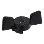 Papillon en aluminium noir pour vannes et robinets bugatti