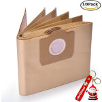 Paquet de 10 6. 959 - 130. 0 dustbag en papier a 2201 / 2204 / 2504 pour karcher wd3 wd3p wet & dry aspirateur ...