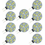 Paquet de 10 ampoules � led g4 9 smd 5730 12v ac / dc � culot bicanal encastr� au plafond encastr� au ...