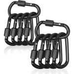 Paquet de 10 mousquetons verrouillables boucle de porte en aluminium pour le camping, la p�che, la randonn�e ...