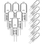 Paquet de 12 ampoules halognes g4 10w 12v 2800k 2 lampes  capsule transparente pour hotte de cuisine ...