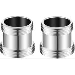 Paquet de 2 adaptateur de robinet m�lem�le 22 / 24 mm en laiton pour cuisine et salle de bain connecteur ...