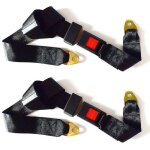 Paquet de 2 ceintures de scurit universelles rglables, kit de harnais de scurit rglable  2 points, ...