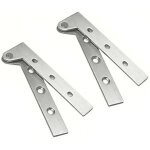 Paquet de 2 charni�res � pivot de porte cach�es en acier inoxydable, rotation � 360 degr�s, charni�re ...