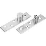 Paquet de 2 charni�res de porte � rotation � 360 degr�s charni�res � pivot dissimul�es en acier inoxydable ...