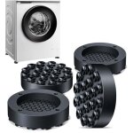 Paquet de 4 amortisseurs de vibrations pour machine � laver, tapis en caoutchouc antid�rapants universels ...
