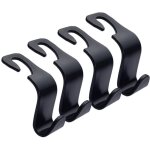 Paquet de 4 crochets pour appuie - t�te de si�ge arri�re de voiture pour portefeuilles, sacs d'�picerie, ...