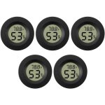 Paquet de 5 hygrom�tre thermom�tre num�rique lcd moniteur humidim�tre jauge pour humidificateurs d�shumidifica ...