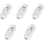 Paquet de 5 interrupteurs - inline on / off lampe de table cordon cordon commutateur � c�ble avec voyant ...