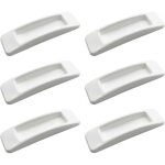Paquet de 6 poign�es de s�curit� de porte coulissante auto - adh�sives (blanches), faciles � ouvrir, ...