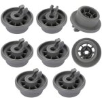 Paquet de 8 - remplacement de la roue du panier infrieur du lave - vaisselle 165314 pour les lave - ...
