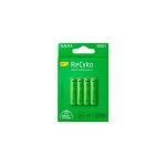 Gp - paquet of 4 piles rechargeables aaa (650 mah nimh)