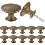 Paquete de 12 pomos vintage elegantes para caj�n de cocina antiguo, pomos de puerta redondos de 30 mm, ...