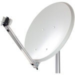 Parabole 65 easy quick acier + lnb