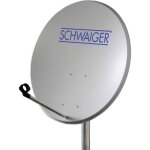 Parabole schwaiger 60 cm gris clair - antenne satellite - excellent rapport qualit� - prix