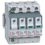 Parafoudre basse tension type t2 imax 20ka / p�le 3p + n 320v 4 modules legrand 412225