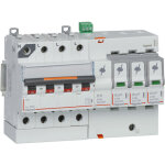 Parafoudre avec protection de court - cicuit int�gr�e typet2 imax 20ka 3p + n 320v 8 modules legrand ...