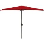 Fraschetti - parapluie aluminium croissant bordeaux