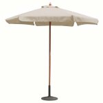 Parapluie de jardin �3 mt avec apus central palo beige