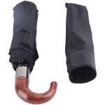 Parapluie pliant 10 baleines protection uv ouverture automatique fermeture anti - vent manche bois courb� ...