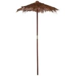 Paris prix - parasol en bois 'cocotier' 150cm marron