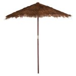 Paris prix - parasol en bois 'cocotier' 250cm marron