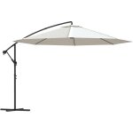 Vidaxl - parasol cantilever 3, 5 m blanc sable