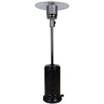 Parasol chauffant gaz epoxy noir inox merca tools