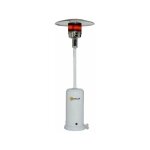 Parasol chauffant mobile gaz propane blanc