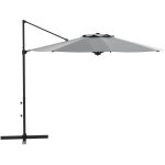 Parasol d�port� de 3 m�tres de diam�tre, inclinable et rotatif, avec une manivelle, des ouvertures de ...
