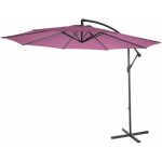 Dcoshop26 - parasol dport protection solaire  3m inclinable polyester / acier 11kg rouge lavande ...