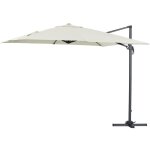 Habitat et jardin - parasol d�port� 'sun 3' - 3 x 3 m - ecru