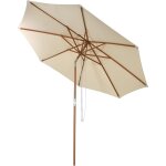 Costway - parasol inclinable 2, 7m toile polyester impermable avec cordon de serrage 8 baleines ventilation ...