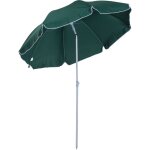 Parasol inclinable octogonal de jardin � 2 m m�tal polyester vert