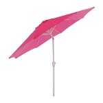D�coshop26 - parasol de jardin � 2, 7m inclinable polyester / aluminium 5kg rose 040003873