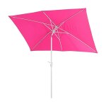 D�coshop26 - parasol de jardin 2x3m rectangulaire inclinable polyester / aluminium 4, 5kg rose 040003895 ...