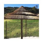 Parasol de jardin africain 2, 15 m�tres, hauteur 3 m pour l'ext�rieur et les piscines