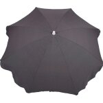 Parasol de jardin chillvert gand�a aluminium fixe �200 cm gris fonc�