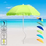 Parasol de plage 180 cm coton p�che girafacile dioniso - vert
