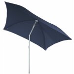 Parasol de plage carr - helenie - 180 x 180 x 200 cm - bleu orage - livraison gratuite