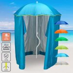 Parasol de plage l�ger visser tente protection uv girafacile 200 cm zeus - turquoise