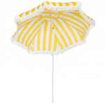 Parasol de plage - outsunny - ancrage au sable, inclinaison r�glable, sac de transport - polyester - ...
